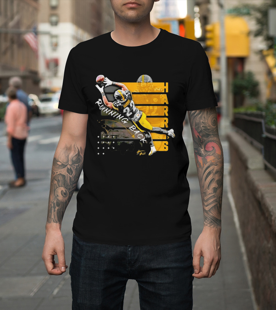 Najee Harris 22 Pittsburgh Running Back Steelers Football T-Shirt