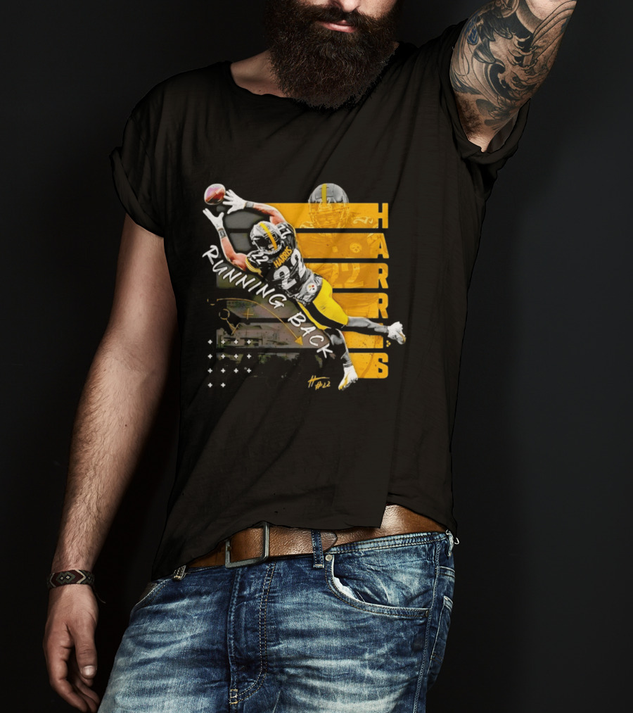 Najee Harris 22 Pittsburgh Running Back Steelers Football T-Shirt