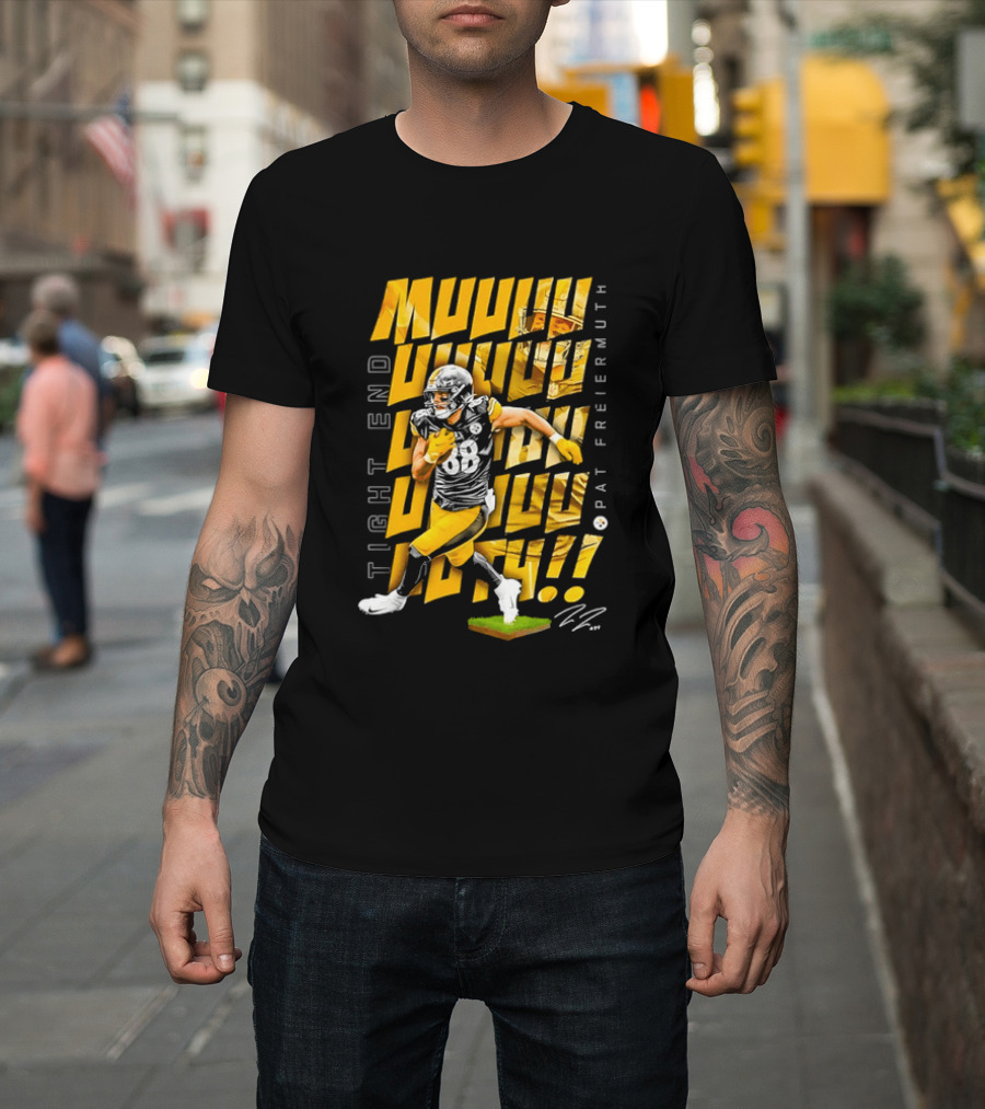 Pat Freiermuth Pittsburgh Steelers Muuuuuuth Tight End T-Shirt