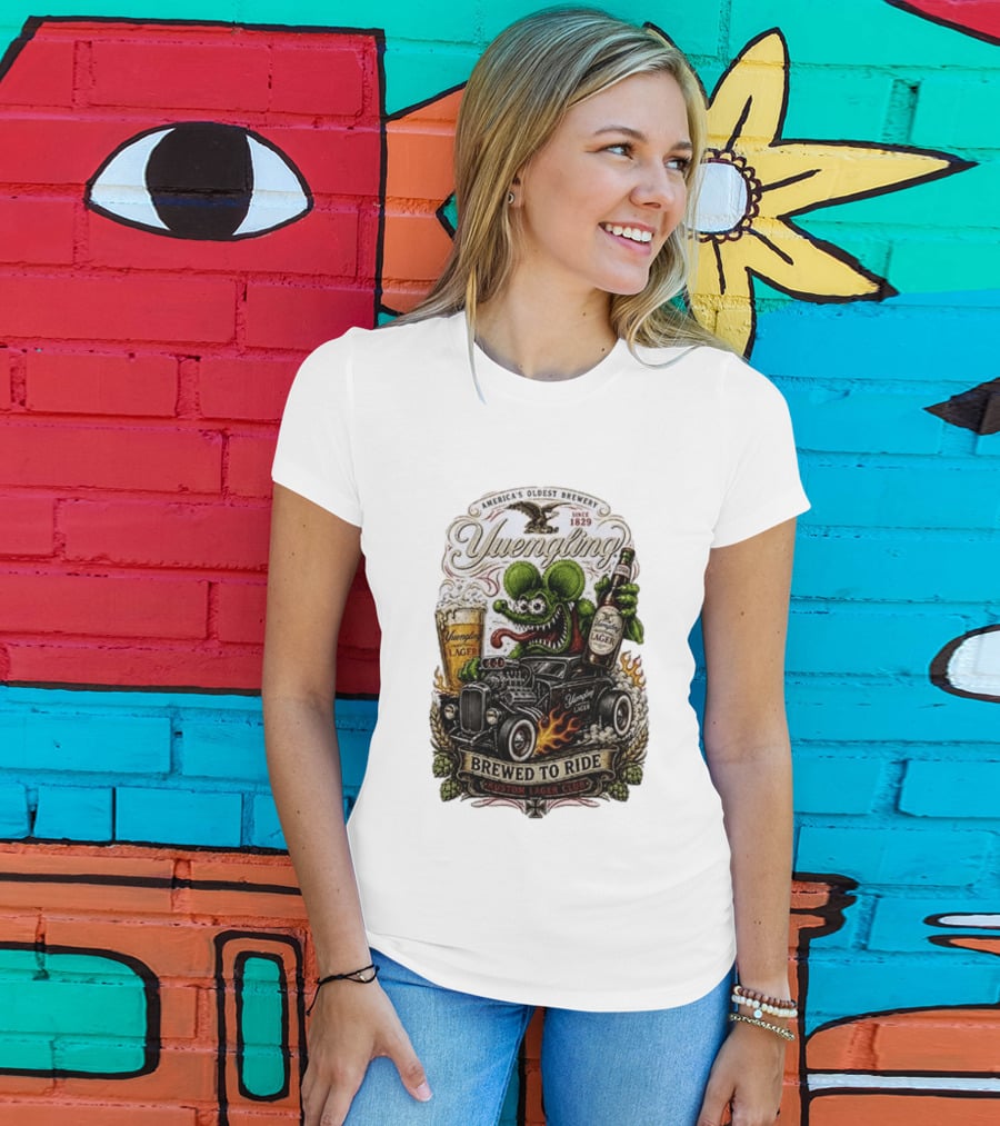 Yuengling Rat Fink Brewed To Ride Kustom Lager Club America's Oldest Brewery Since 1829 T-Shirt