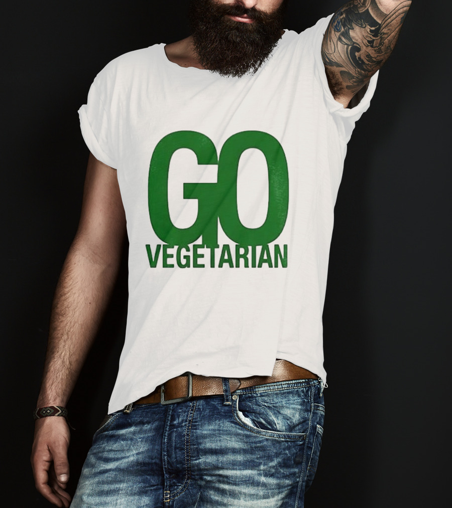 Justice Hamburgers Are Made Of What Go Vegetarian Cow T-Shirt