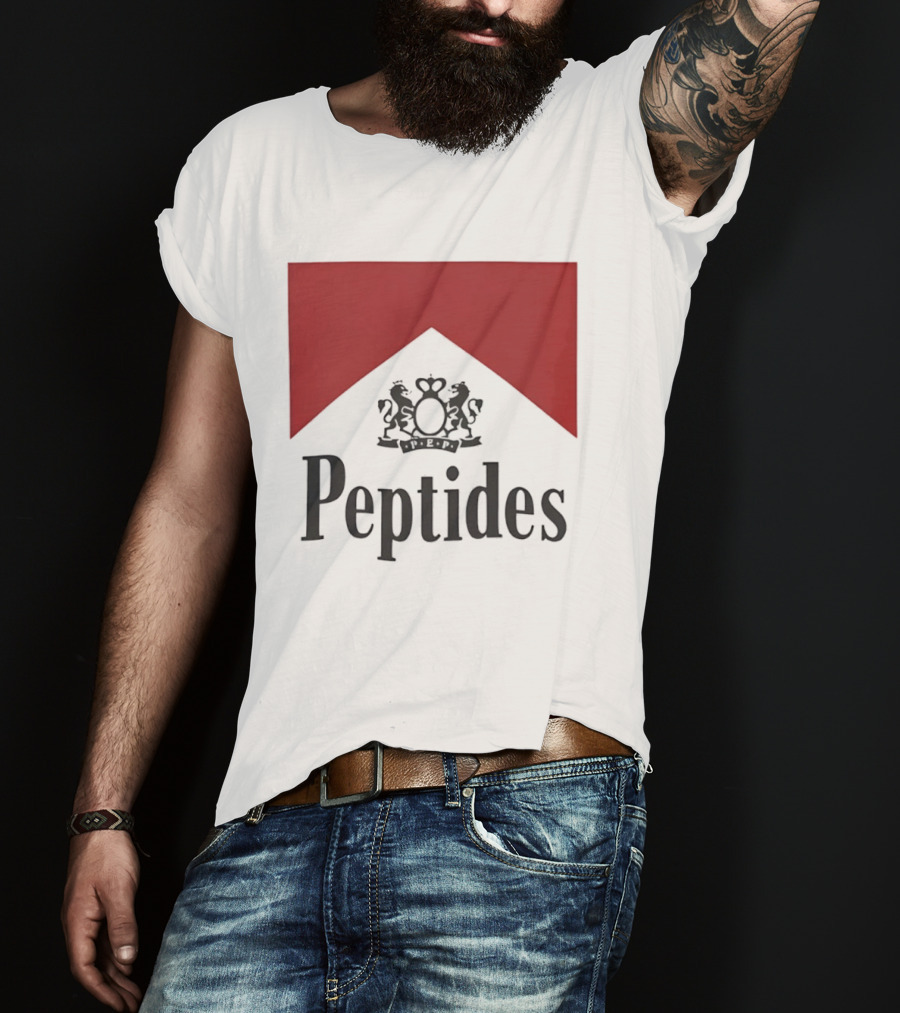 Peptides Regal Crest And Red Banner T-Shirt