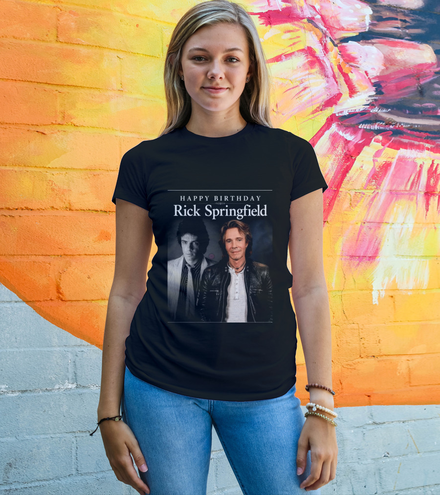 Happy Birthday Rick Springfield Retro And Modern T-Shirt