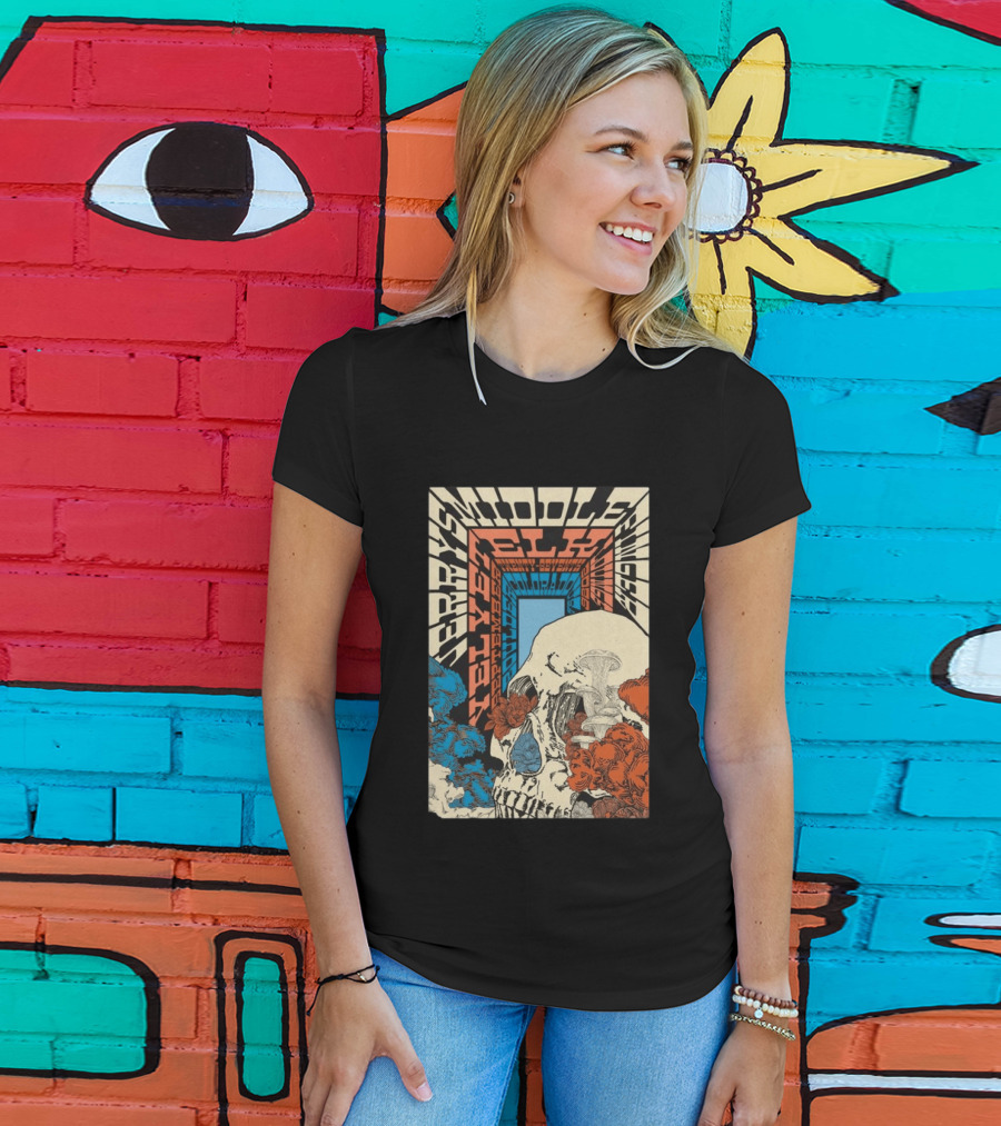 Jerry's Middle Finger Boulder Colorado September 27 2026 Skull T-Shirt