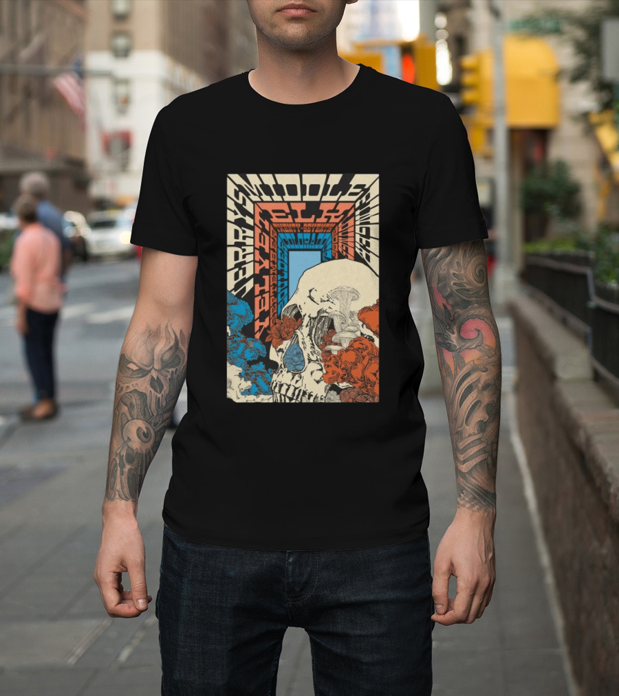 Jerry's Middle Finger Boulder Colorado September 27 2026 Skull T-Shirt