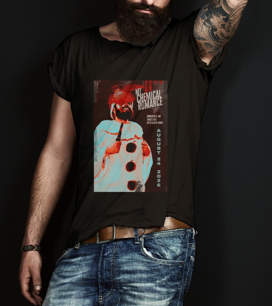 My Chemical Romance Minneapolis MN Target Field August 24 2026 With Sleater Kinney T-Shirt