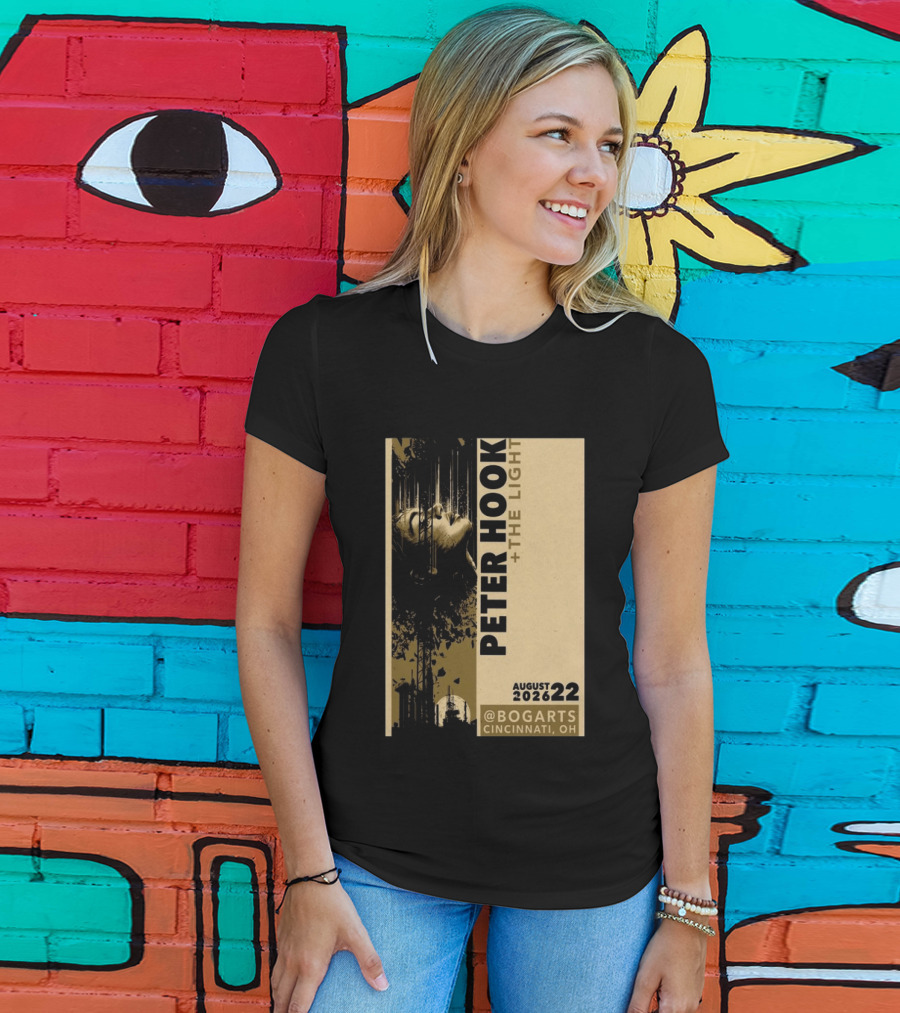Peter Hook And The Light Live At Bogarts Cincinnati 2026 T-Shirt