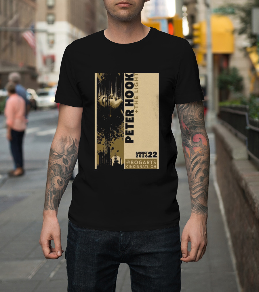 Peter Hook And The Light Live At Bogarts Cincinnati 2026 T-Shirt