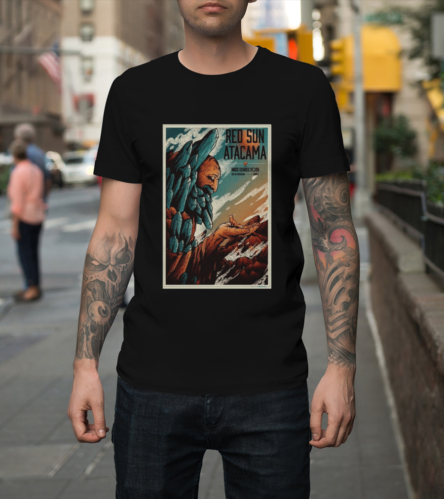Red Sun Atacama Mass Echoes 2026 Col De Castillon Event T-Shirt