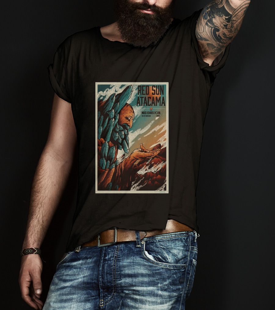 Red Sun Atacama Mass Echoes 2026 Col De Castillon Event T-Shirt