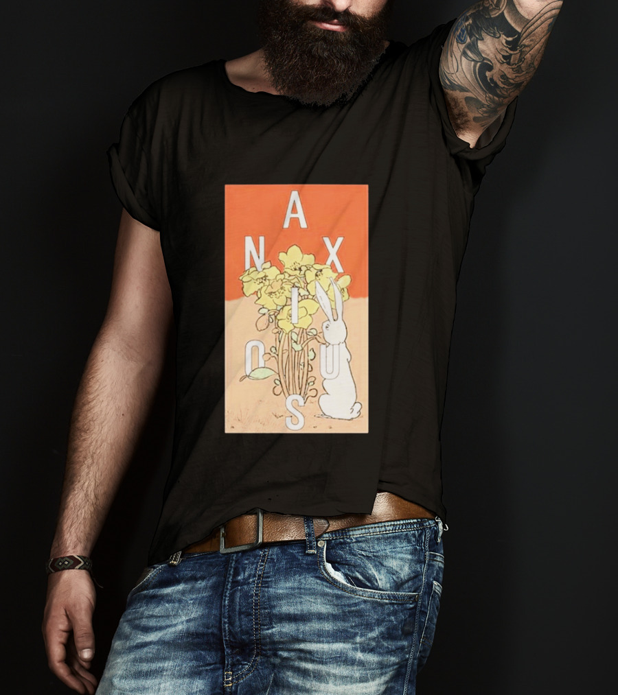 Anxious Tour 2026 Bouquet And Rabbit Summer Fall T-Shirt
