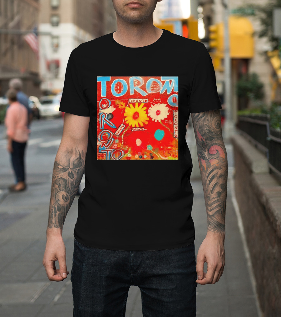 Toronto Floral By Ceare Painting Colorful Flowers T-Shirt