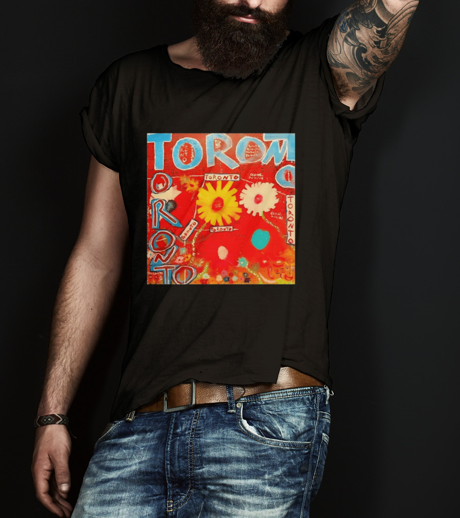 Toronto Floral By Ceare Painting Colorful Flowers T-Shirt