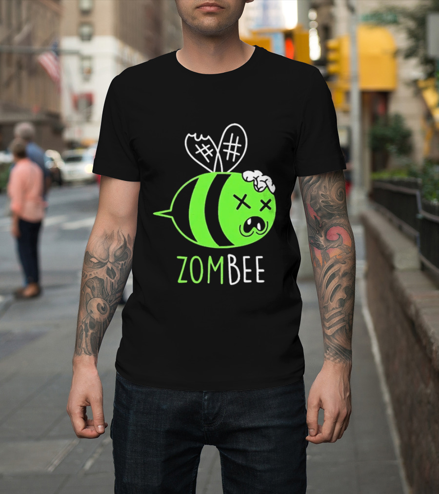 Zombee Brainy Undead Insect Horror Bee T-Shirt
