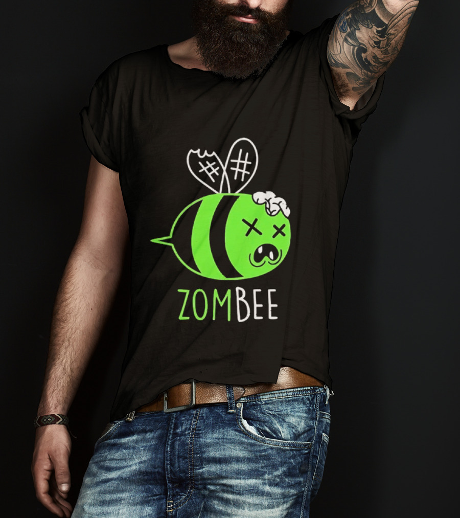 Zombee Brainy Undead Insect Horror Bee T-Shirt