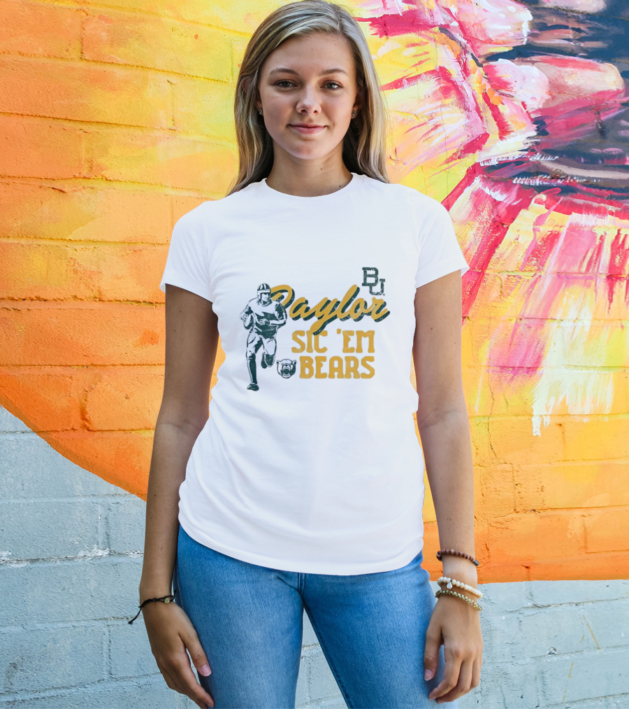 Baylor Bears Sic 'Em BU Football Eighteen Forty Five T-Shirt