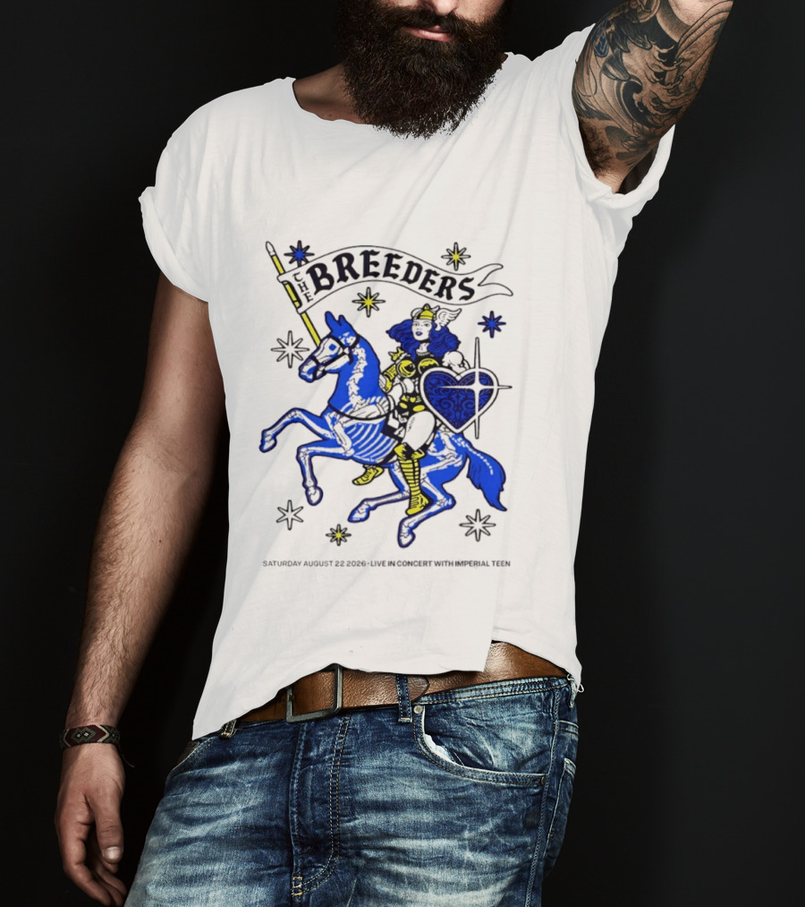 Saturday August 22 2026 The Breeders Live In Concert With Special Guest Imperial Teen T-Shirt