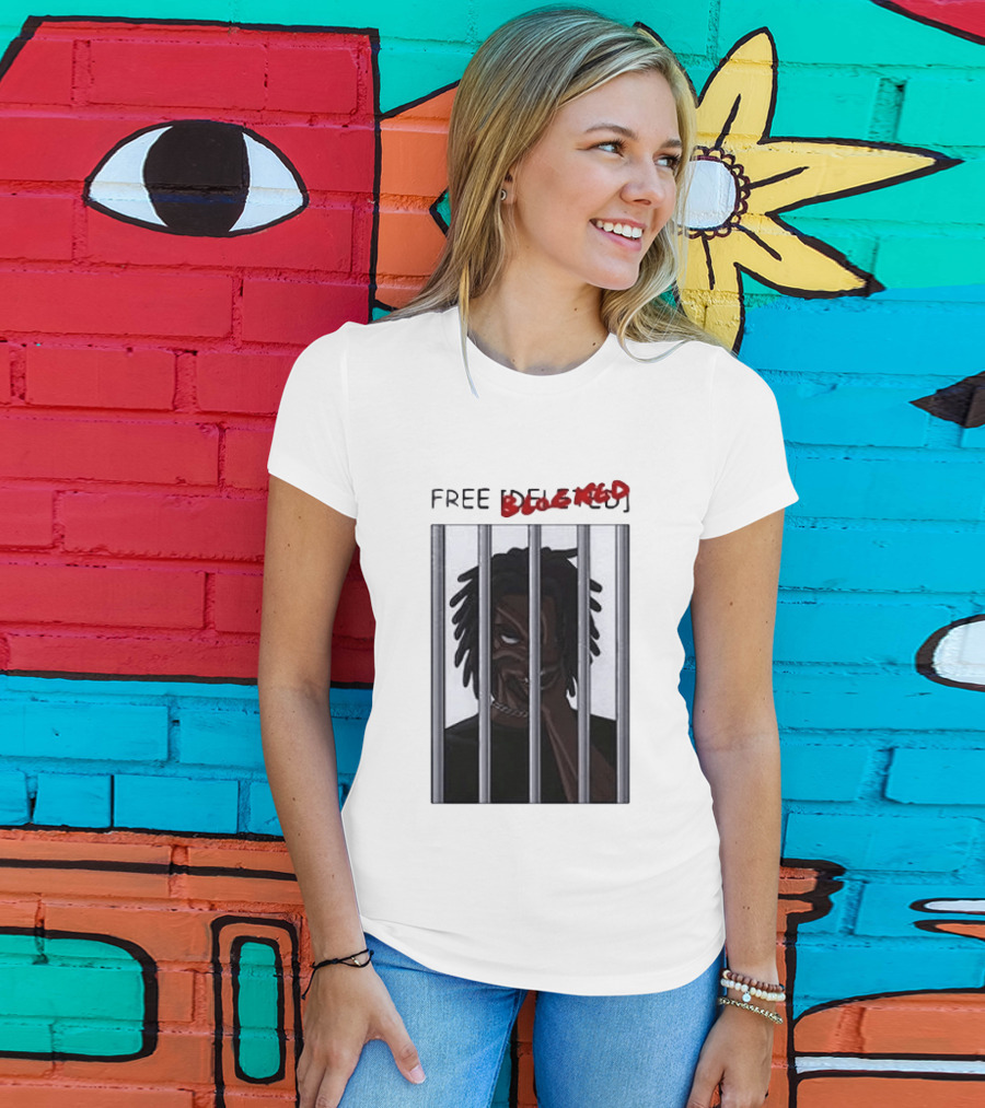 Free Blocked The Commissary Villain Dept Character Behind Bars T-Shirt