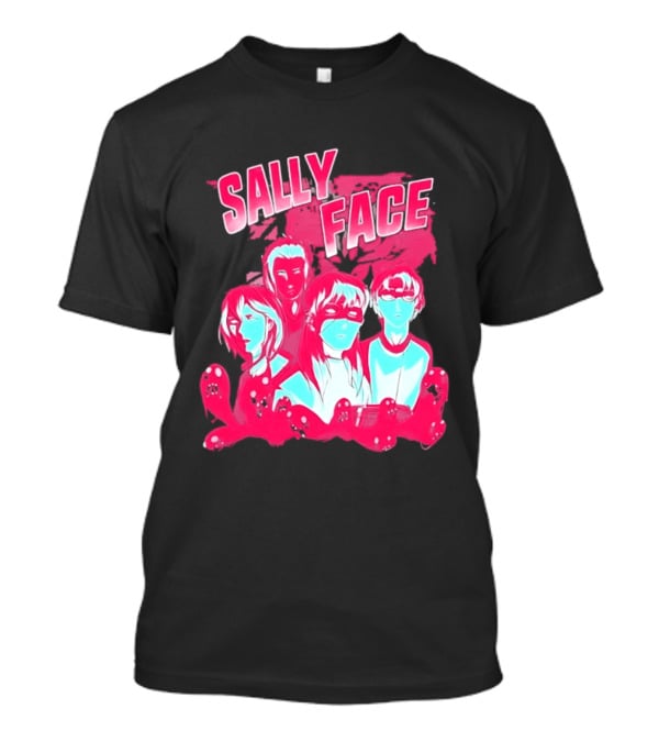 Sally Face Characters Group Indie Game Sal Fisher T-Shirt