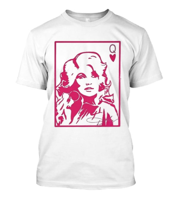Dolly Parton Queen Of Hearts Playing Card Country Music T-Shirt