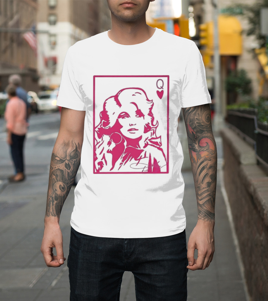 Dolly Parton Queen Of Hearts Playing Card Country Music T-Shirt