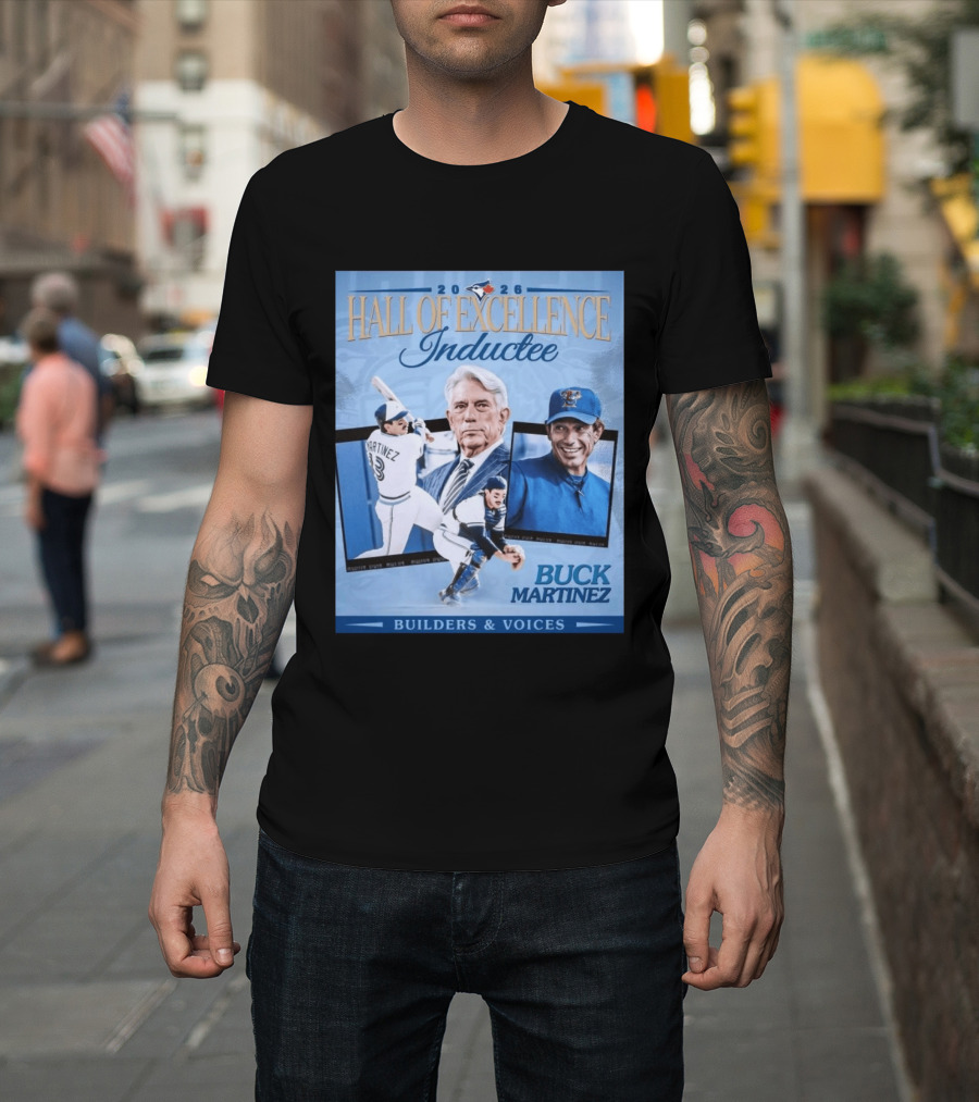 2026 Hall Of Excellence Inductee Buck Martinez Builders & Voices T-Shirt