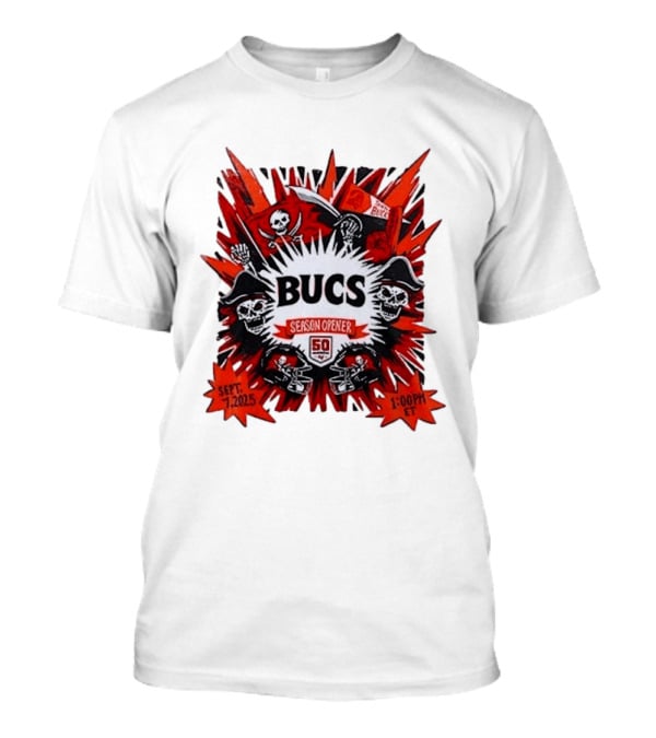 BUCS Season Opener September 7 2025 1:00 PM ET 50th Anniversary Celebration T-Shirt