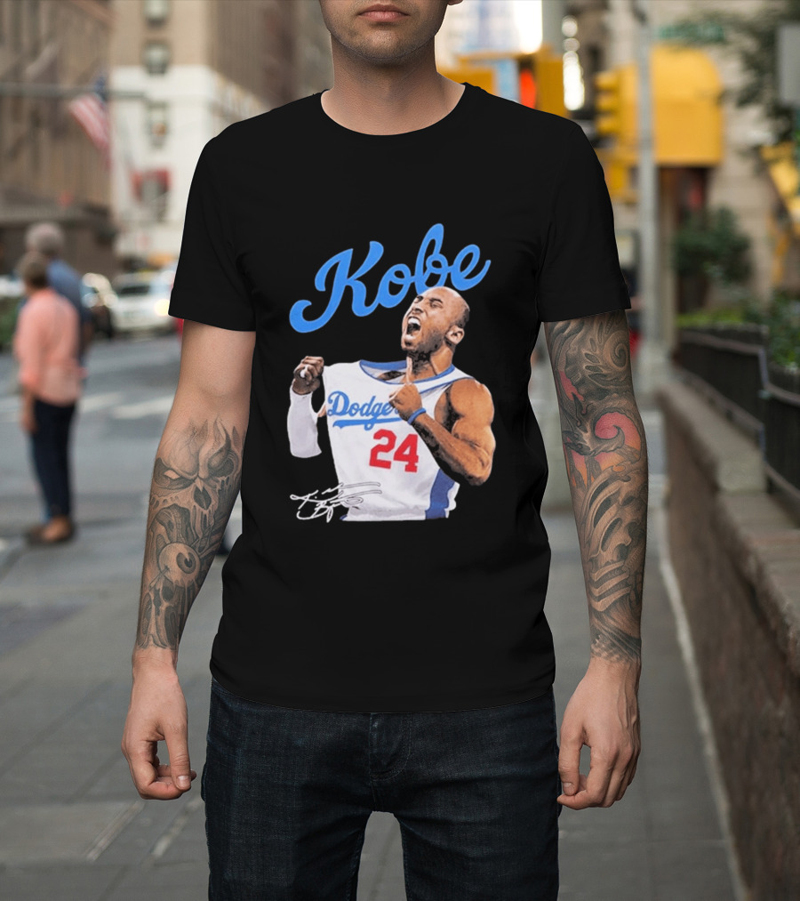 House Of Tees Kobe Bryant Dodgers 24 Jersey Image T-Shirt