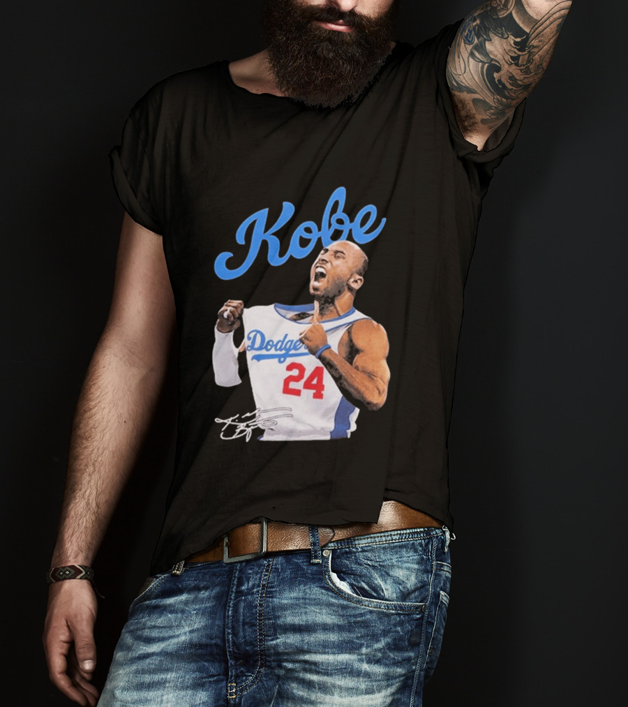 House Of Tees Kobe Bryant Dodgers 24 Jersey Image T-Shirt