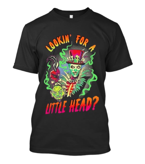 Lookin' For A Little Head Voodoo Witch With Top Hat And Skull Motif T-Shirt