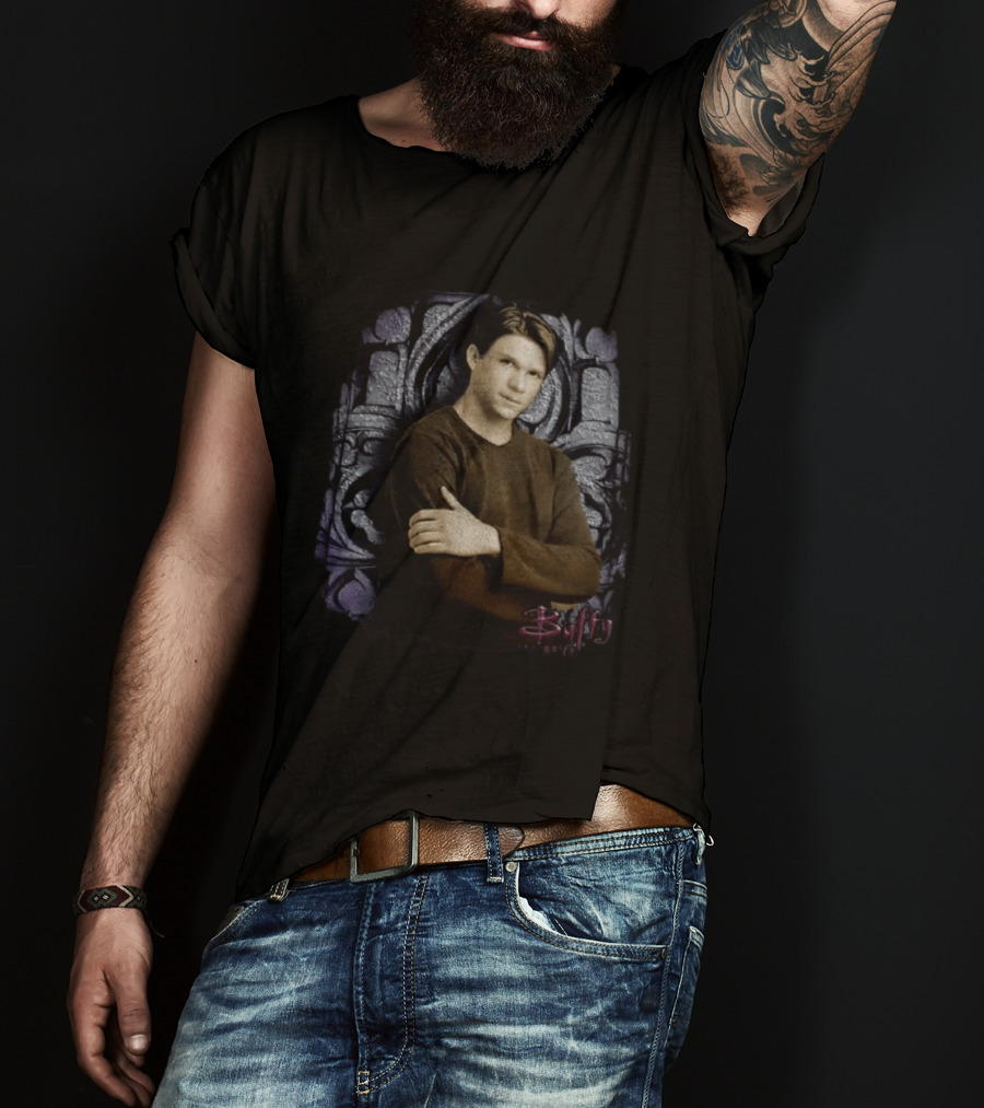 Riley Finn Marc Blucas Buffy Gothic Arch Arms Crossed T-Shirt