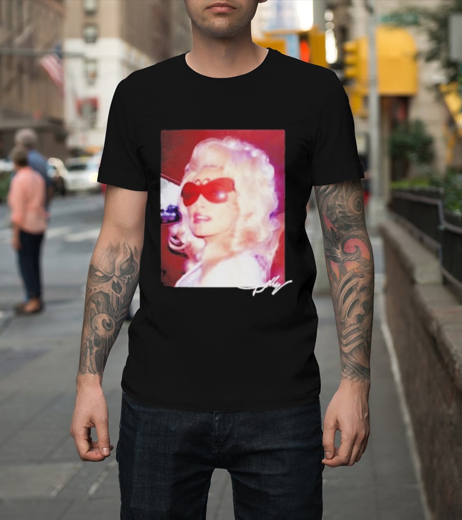 Dolly Parton Iconic Vintage Style With Red Sunglasses T-Shirt