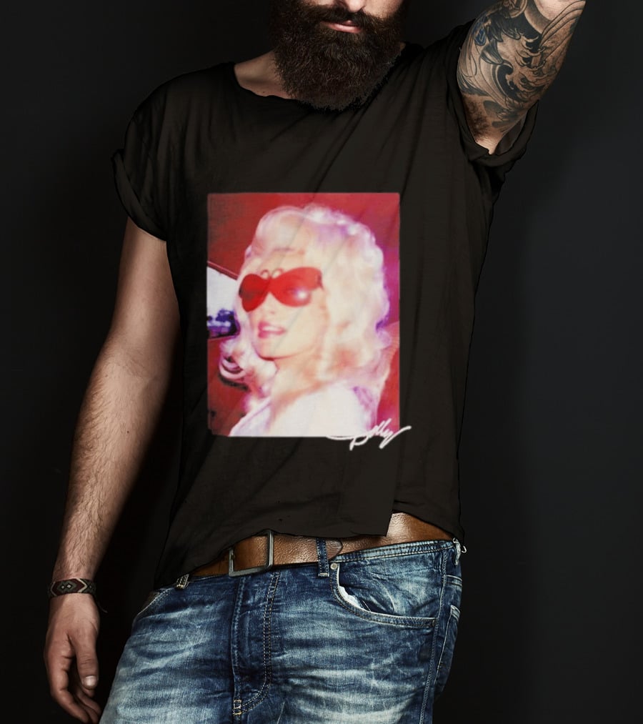 Dolly Parton Iconic Vintage Style With Red Sunglasses T-Shirt