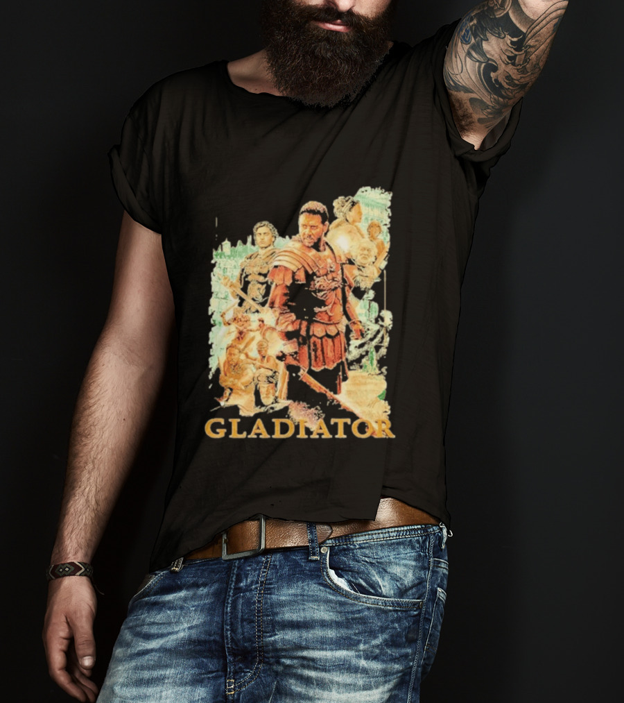 Gladiator Maximus Collage Russell Crowe Roman Warrior Epic T-Shirt