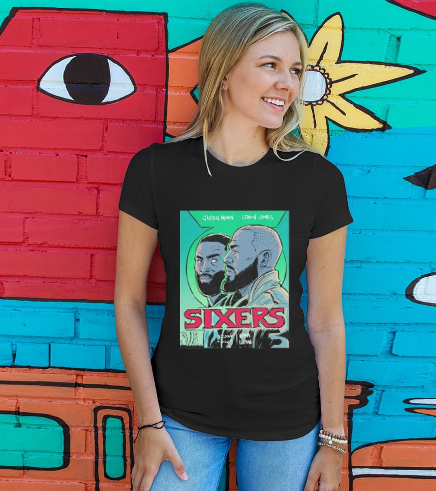 Jaylen Brown Lebron James Sixers NBA Lanterns T-Shirt