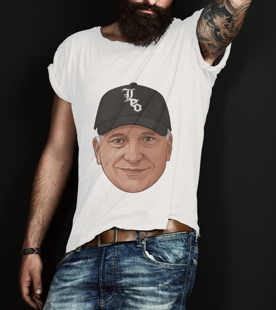 Pope Leo Face Cap Chicago White Sox T-Shirt