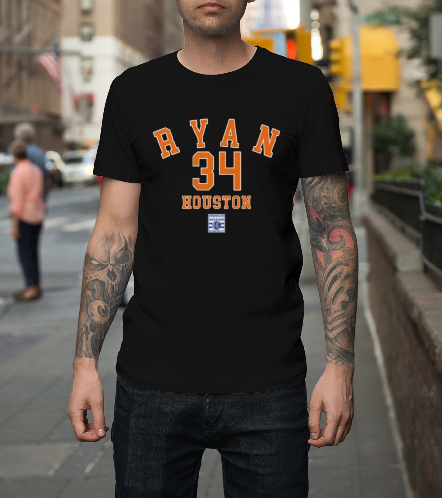 Nolan Ryan 34 Houston Astros Baseball Legend Series T-Shirt