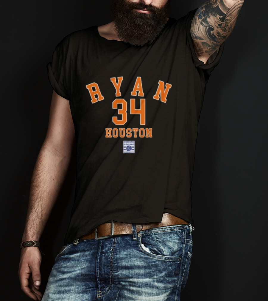 Nolan Ryan 34 Houston Astros Baseball Legend Series T-Shirt