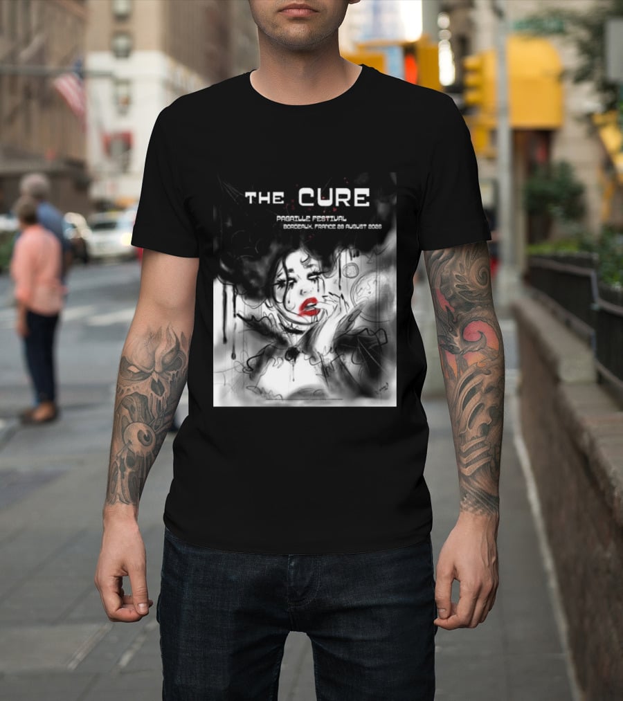 The Cure Pagaille Festival Bordeaux France 28 August 2026 Event T-Shirt