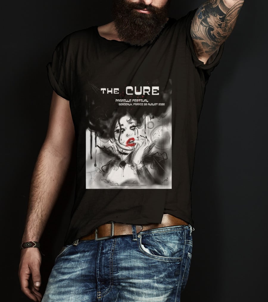 The Cure Pagaille Festival Bordeaux France 28 August 2026 Event T-Shirt