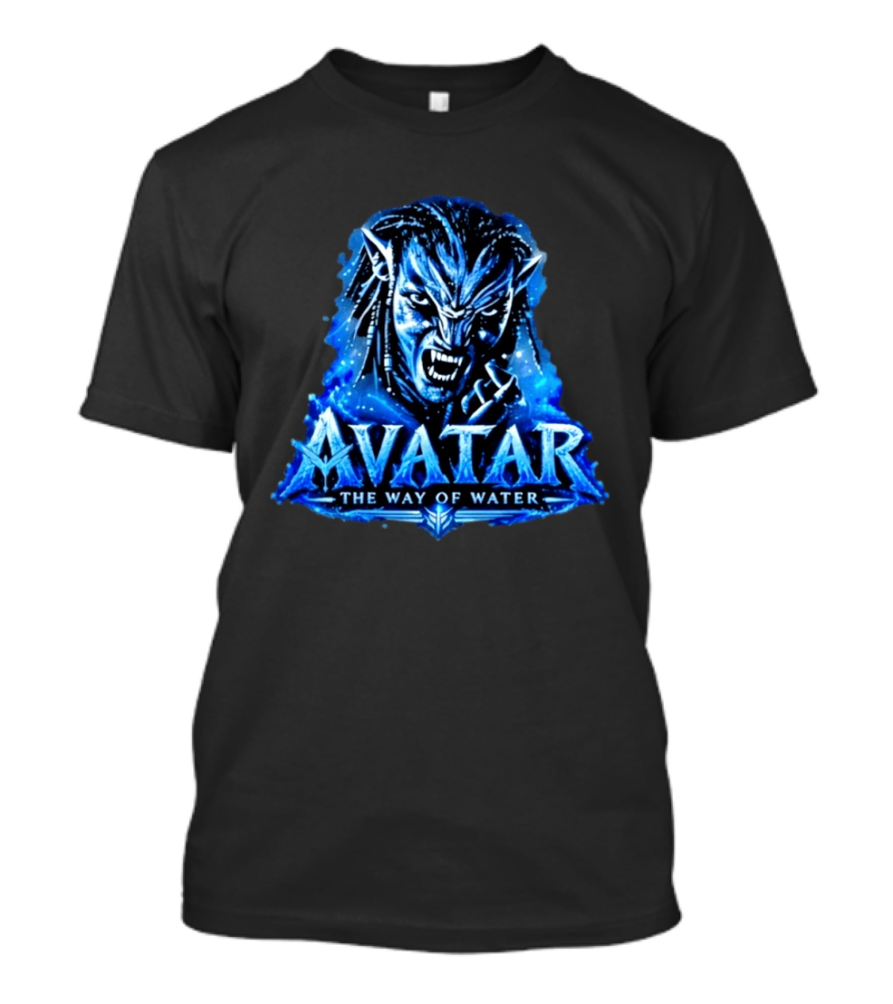 Avatar The Way Of Water Na'vi Warrior Fierce Expression T-Shirt
