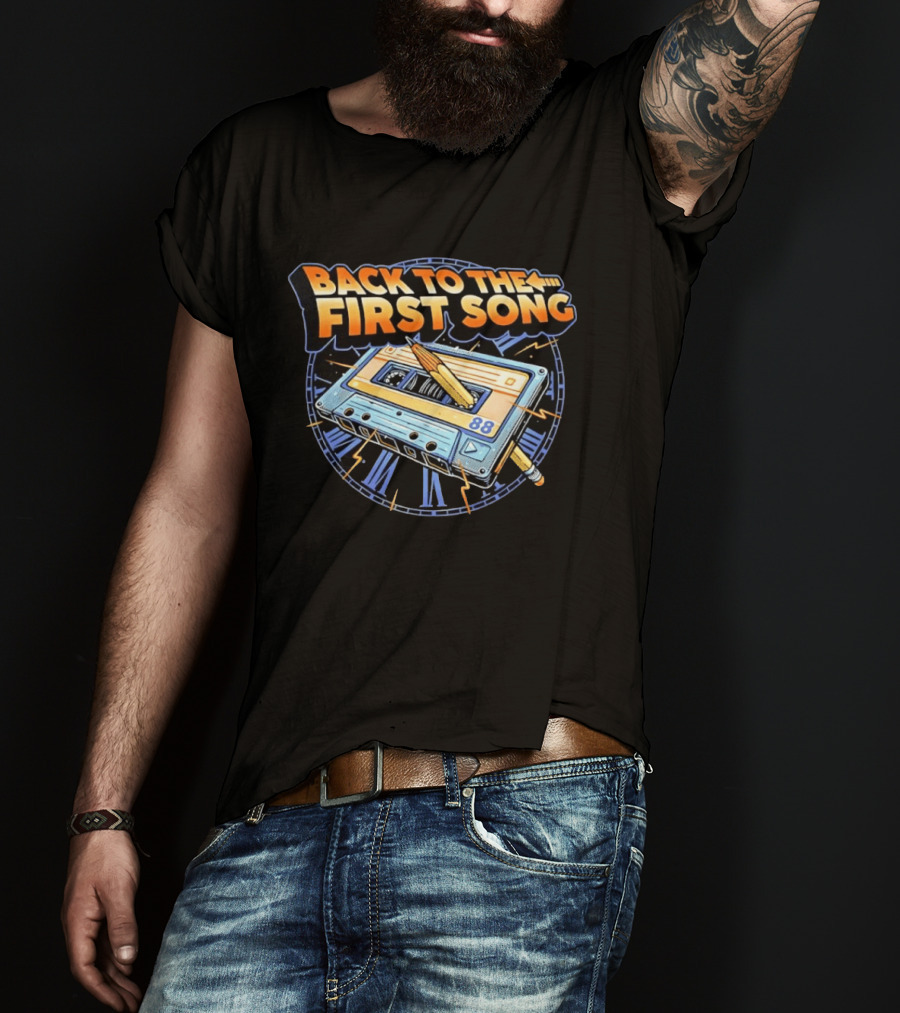 Back To The First Song 88 Cassette Tape Retro Rewind Nostalgia T-Shirt
