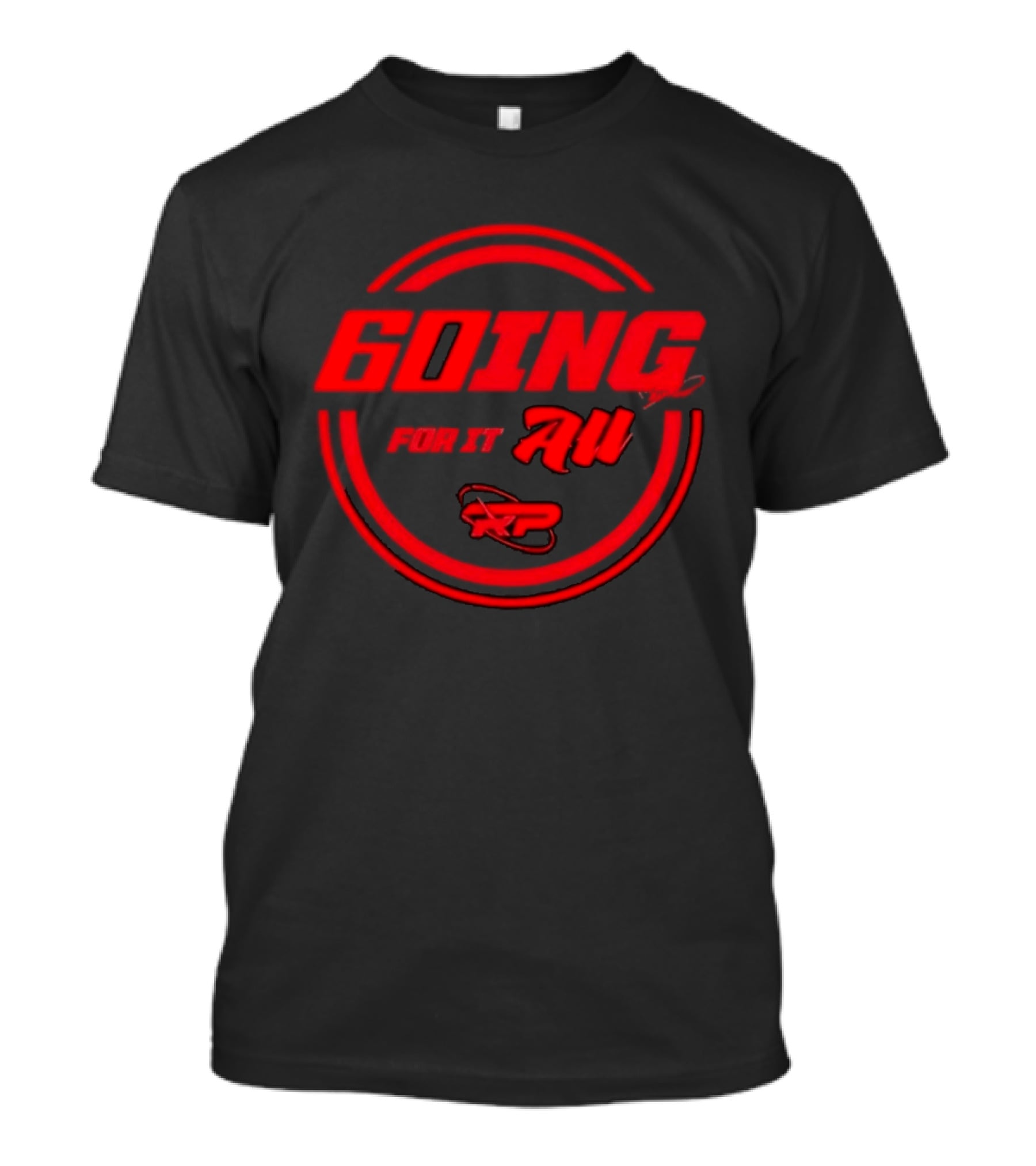 GOING FOR IT ALL RP Bold Red Circular T-Shirt