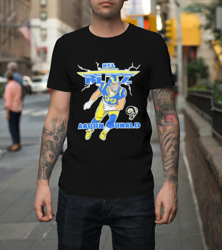 NFL Blitz Aaron Donald Los Angeles Rams 99 T-Shirt