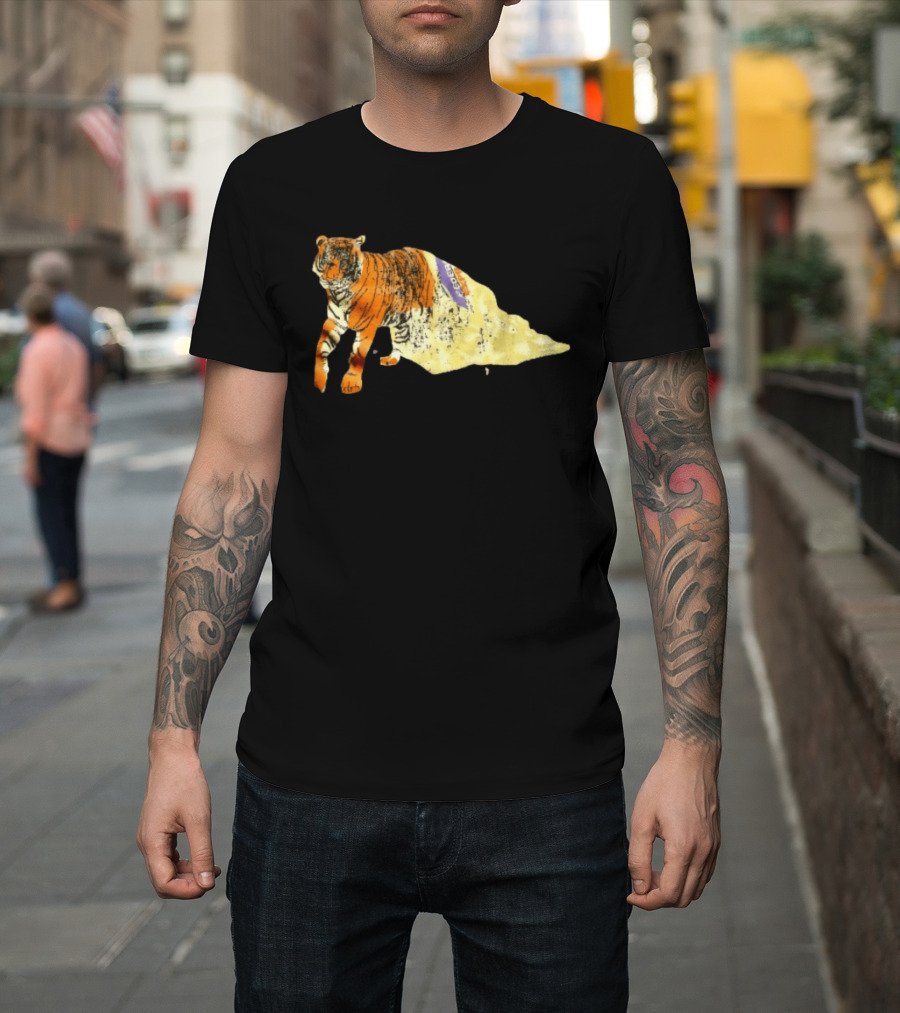 FedEx Tiger Wrapped In Distressed Envelope Packaging Vintage Aesthetic T-Shirt