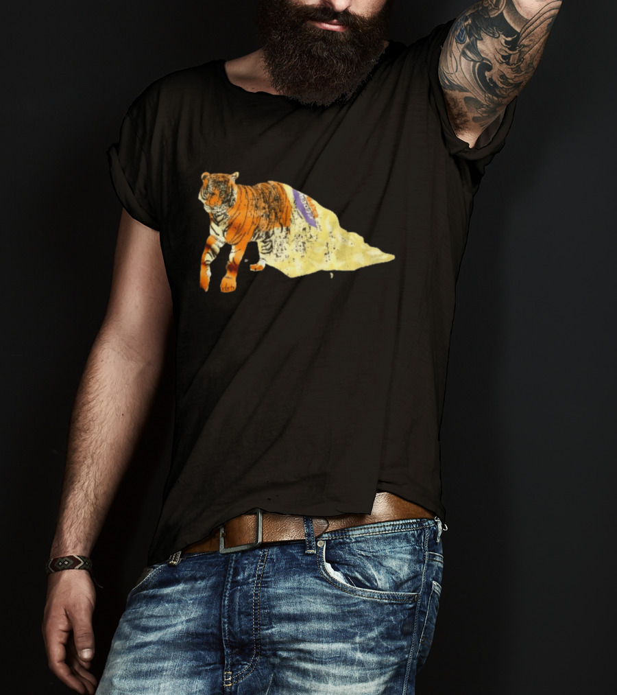 FedEx Tiger Wrapped In Distressed Envelope Packaging Vintage Aesthetic T-Shirt