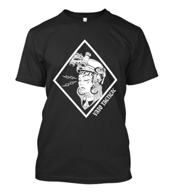 Vaio Tactical Woman Night Vision Goggles Emblem With Lightning Bolt T-Shirt