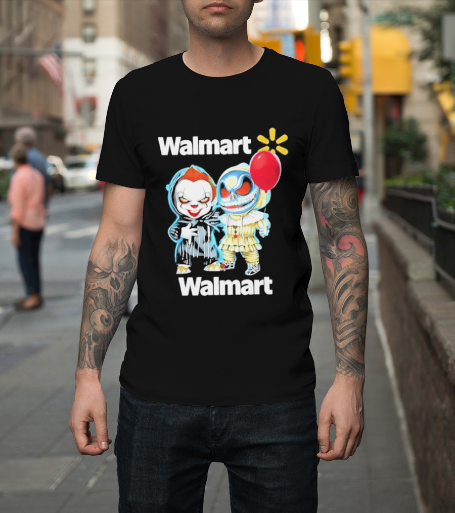 Walmart Pennywise Jack Skellington Halloween 2026 Red Balloon T-Shirt
