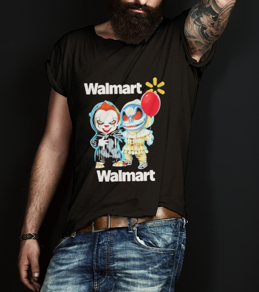 Walmart Pennywise Jack Skellington Halloween 2026 Red Balloon T-Shirt