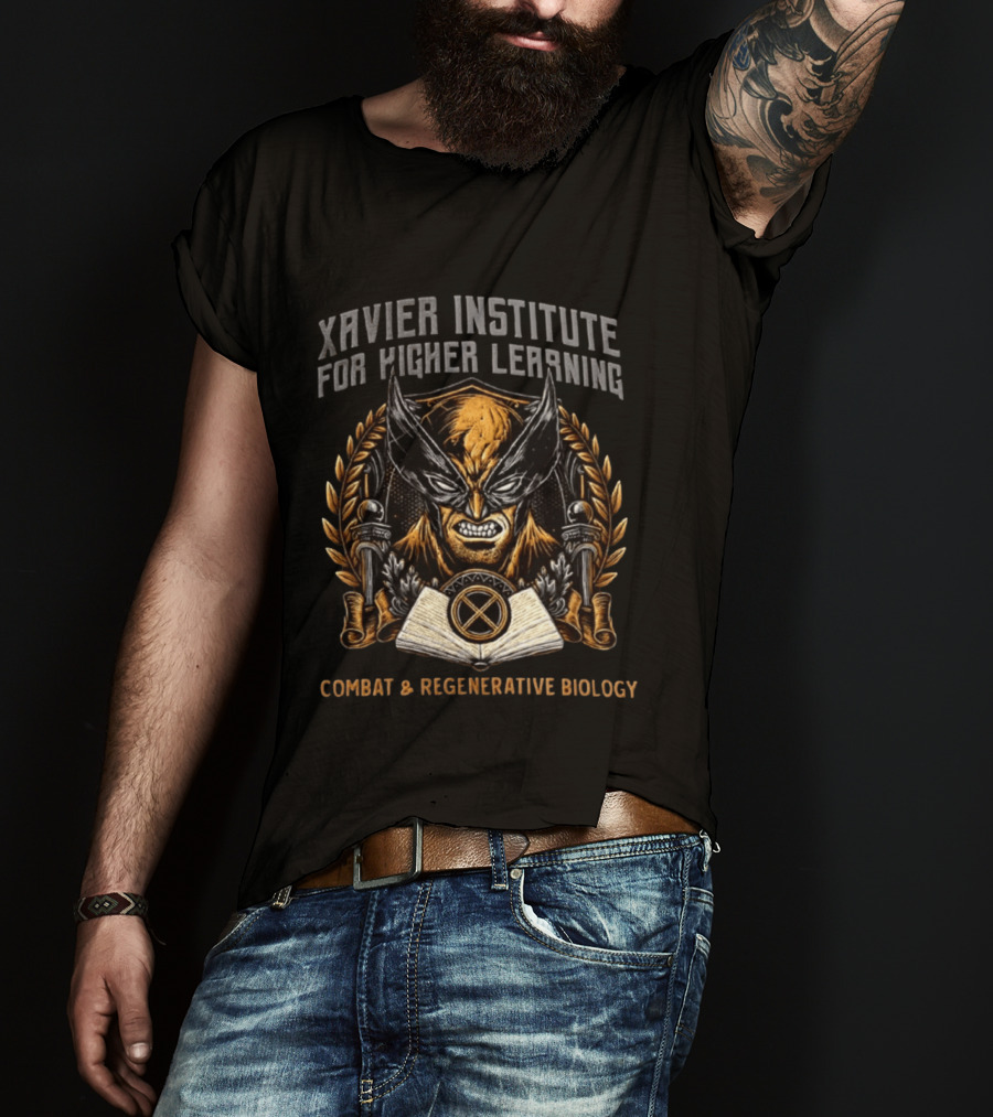 Xavier Institute For Higher Learning Wolverine Combat Regenerative Biology T-Shirt